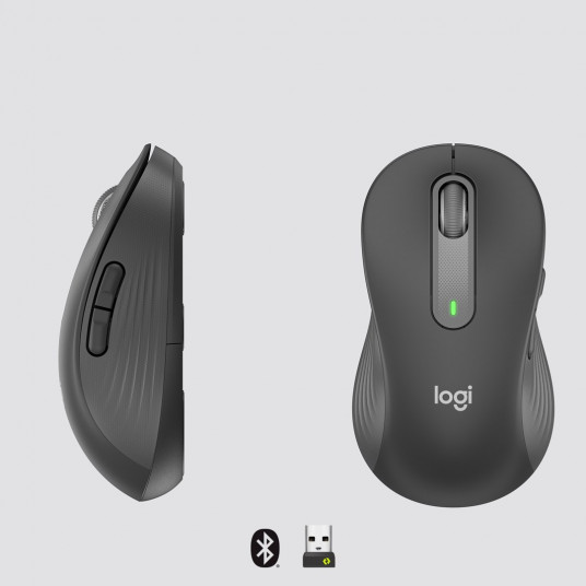 Pele Logitech M650 L left Optical Graphite