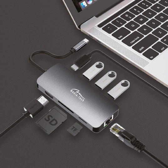 CENTRMEZGLS USB-C 8 PORTI MT504 4