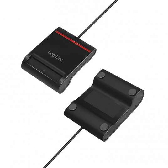 USB 2.0 smart ID cardreader, black