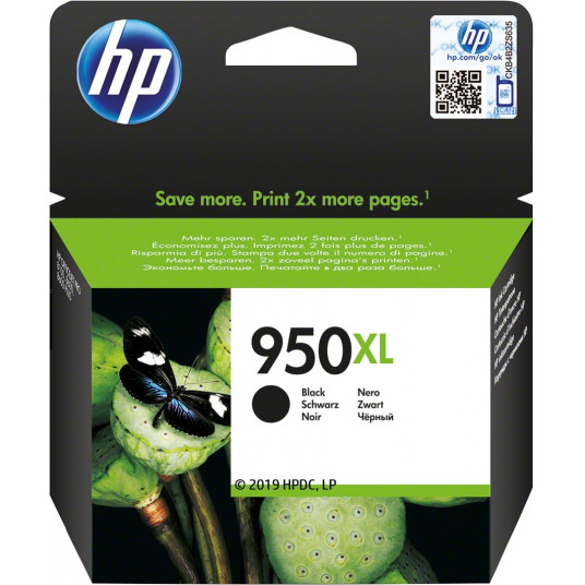 HP 950XL augstas ietilpības melna oriģinālās tintes kasetne