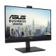 ASUS 27" 1440P VIDEOKONFERENČU MONITORS (BE27ACSBK) - QHD (2560 X 1440), IPS, IEBŪVĒTA 2MP TĪMEKĻA KAMERA, MIKROFONU MASĪVS, SKAĻRUŅI, ACU AIZSARDZĪBA, MONTĒJAMS PIE SIENAS, AR TROKŠŅU SLĀPĒŠANU, USB-C, HDMI, SERTIFICĒTA TĀLUMMAIŅA