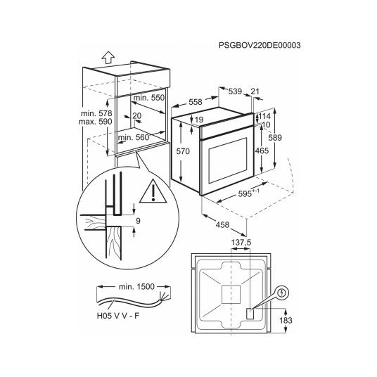 Cepeškrāsns Electrolux EOFDP46BK