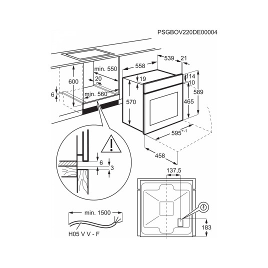 Cepeškrāsns Electrolux EOFDP46BK