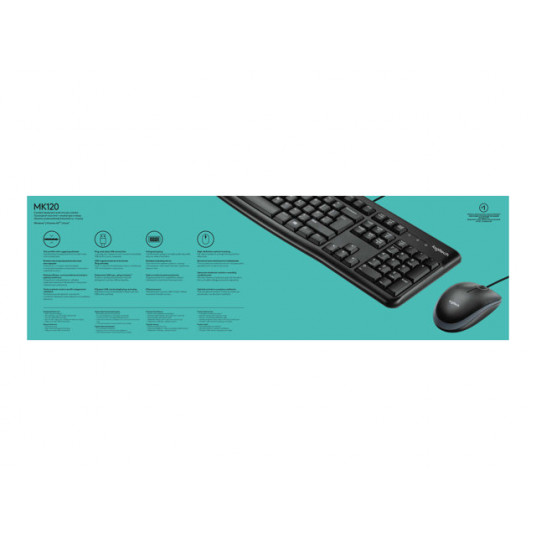 LOGI MK120 corded Desktop black USB(PAN)