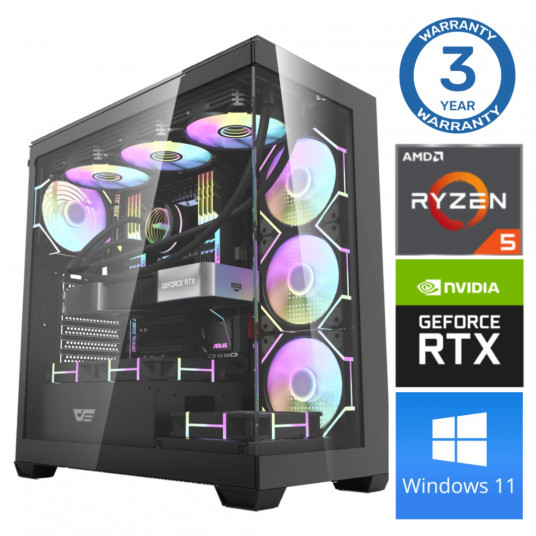 INTOP Ryzen 5 7500F 64GB DDR5 1TB SSD M.2 NVME RTX4070 12GB WIN11