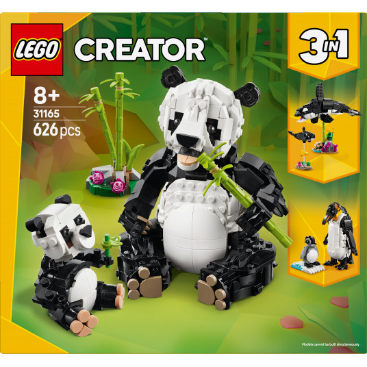 LEGO® 31165 Creator 3in1 Savvaļas dzīvnieki: Pandu ģimene