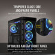 Corsair Mid-Tower ATX Smart Case iCUE 465X RGB  Side window,  Mid-Tower, Black, Power supply included No, Steel, Tempered Glass