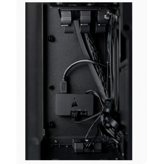 Corsair RGB Computer Case 280x Side window, Black, Micro ATX, Power supply included No