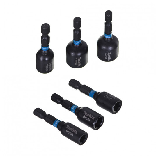 MAKITA DURŠU KOMPLEKTS 1/4" 50mm 6gab. IMPACT BLACK