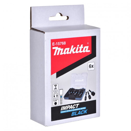 MAKITA DURŠU KOMPLEKTS 1/4" 50mm 6gab. IMPACT BLACK