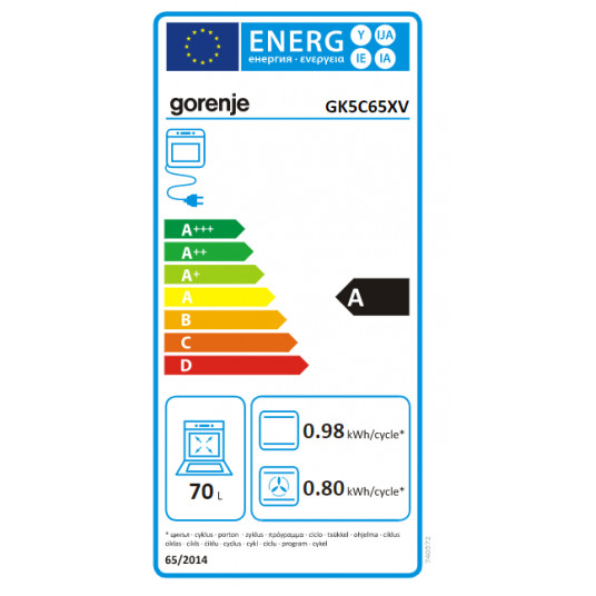 Plīts Gorenje GK5C65XV