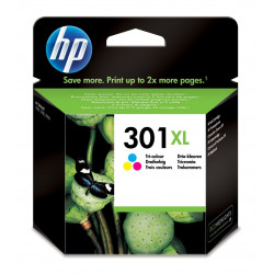 HP 301XL augstas ražības trīskrāsu oriģinālās tintes kasetne