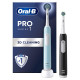 Elektriskā zobu birste Braun D305.523.3H PRO1 Duo pack, melna/cyan krāsā