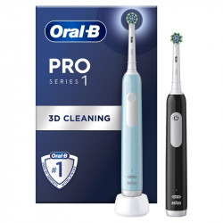 Elektriskā zobu birste Braun D305.523.3H PRO1 Duo pack, melna/cyan krāsā