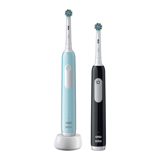 Elektriskā zobu birste Braun D305.523.3H PRO1 Duo pack, melna/cyan krāsā