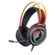 Austiņas Defender Flame RGB Black