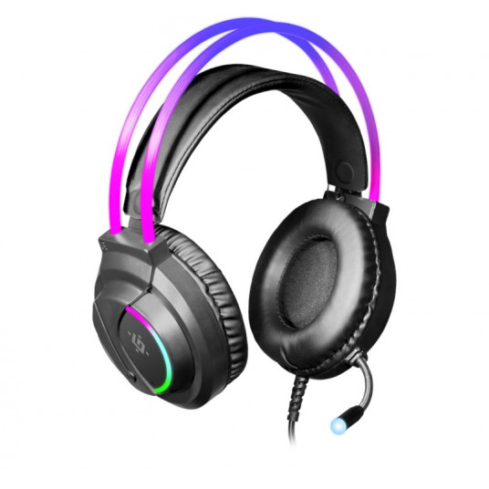 Austiņas Defender Flame RGB Black