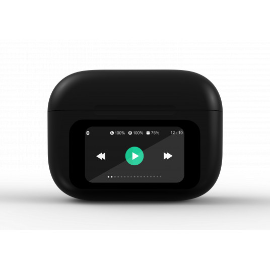 Austiņas Gembird TWS-LCD-ANC-01-BK Black