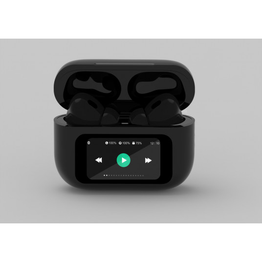 Austiņas Gembird TWS-LCD-ANC-01-BK Black
