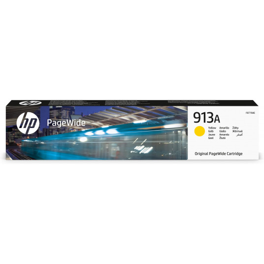 HP 913A dzeltenā oriģinālā PageWide kasetne