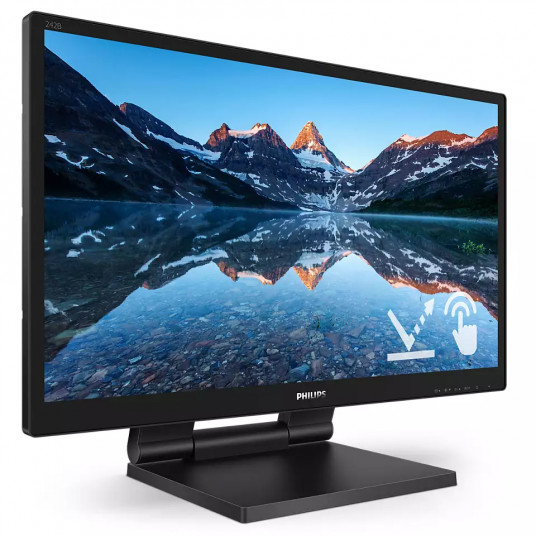 Philips LCD monitor 242B9TL 24, FHD, 1920 x 1080 pixels, Touchscreen, IPS, 16:9, Black, 5 ms, 250 cd/m², W-LED system