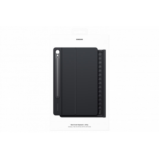 DX725UBE Book Cover Keyboard Samsung Galaxy Tab S9/S9FE, Black