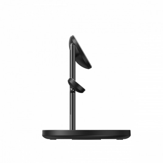 MagGo 3-in-1 statīvs 15W Qi2 melns