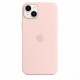 Silicone case with MagSafe for iPhone 14 Plus - chalk pink