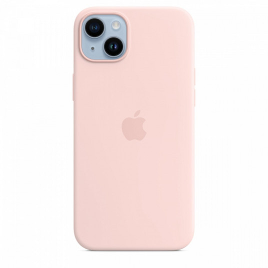 Silicone case with MagSafe for iPhone 14 Plus - chalk pink