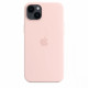 Silicone case with MagSafe for iPhone 14 Plus - chalk pink