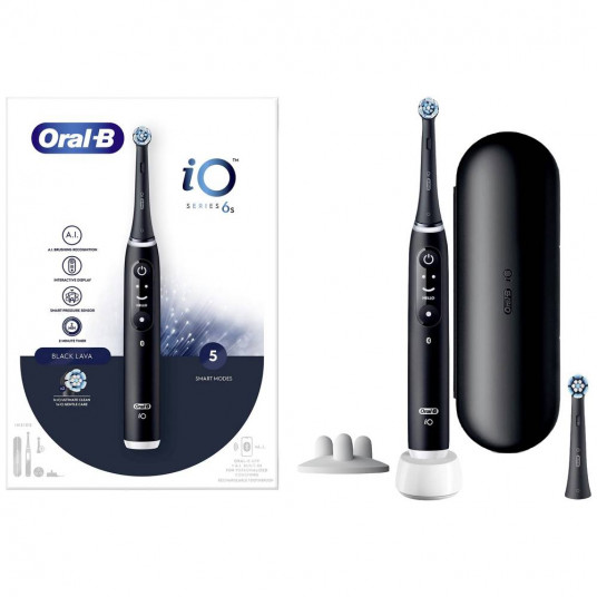 Oral-B iO Series 6s elektriskā zobu birste, melna