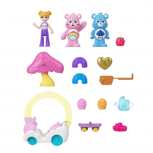 "Polly Pocket Care Bears" lācīšu rotaļu komplekts (JCC14)