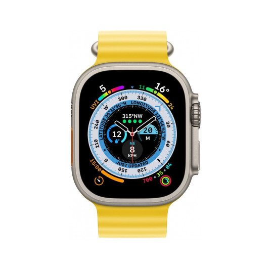 Apple Watch 49 mm keltaisen Ocean-rannekkeen jatkosarja