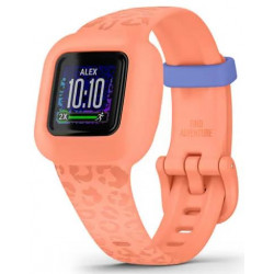 Viedais pulkstenis Garmin vivofit jr. 3 Kids Peach Leopard 010-02441-04