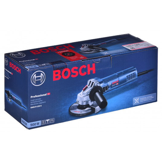 Leņķa slīpmašīna 900W GWS 9-125S BOSCH 0601396123