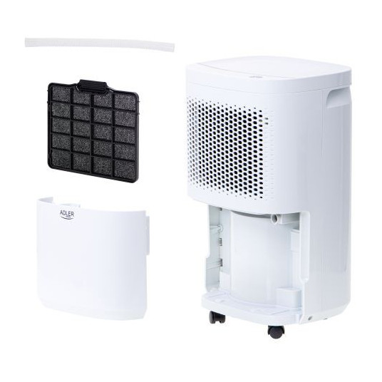 Gaisa sausinātājs Adler Air Dehumidifier AD 7917 Power 200 W, Suitable for rooms up to 60 m³, Water tank capacity 2.2 L, White