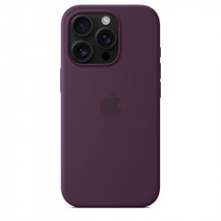 iPhone 16 Pro Silicone Case with MagSafe - Plum