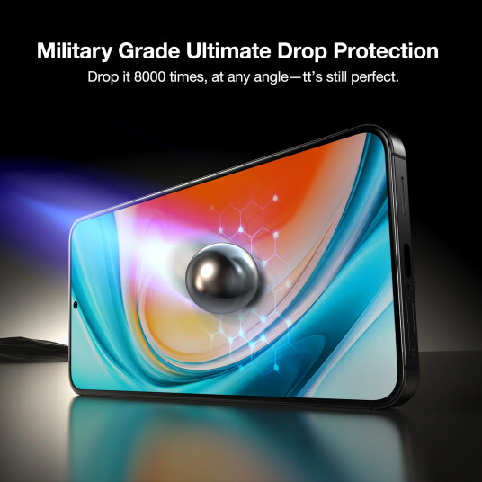 Protective screen glass TORRAS GlassGo Tempered Screen Protector (2 Pack) for Samsung S25 Plus