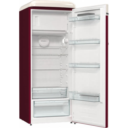 Gorenje Retro Refrigerator | OBRB615DR | Energy efficiency class D | Free standing | Larder | Height 152.5 cm | Fridge net capacity 225 L | Freezer net capacity 22 L | 38 dB | Red