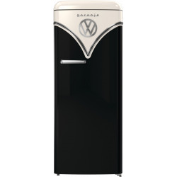 Gorenje Retro Refrigerator | OBRB615DBK | Energy efficiency class D | Free standing | Larder | Height 152.5 cm | Fridge net capacity 225 L | Freezer net capacity 22 L | 38 dB | Black