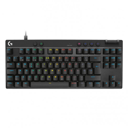 Logitech G Pro X TKL RAPID - visaptveroša un vienkārša lietošana, musta