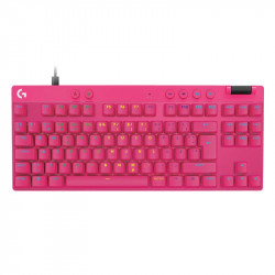 Logitech G Pro X TKL RAPID, rozā krāsā