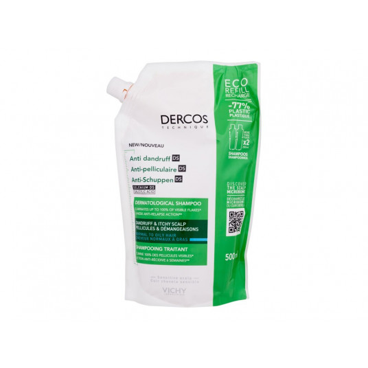 Shampoo Vichy Dercos Anti-Dandruff Normal to Oily Hair Refill, 500ml