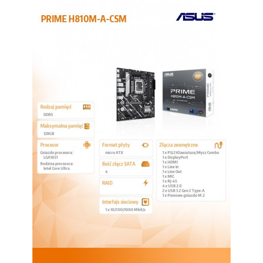 ASUS PRIME H810M-A-CSM