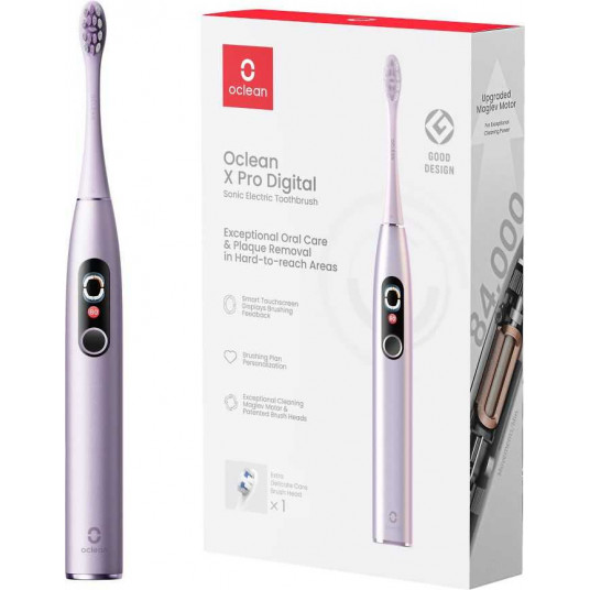 Oclean X Pro Digital elektriskā zobu birste, violeta