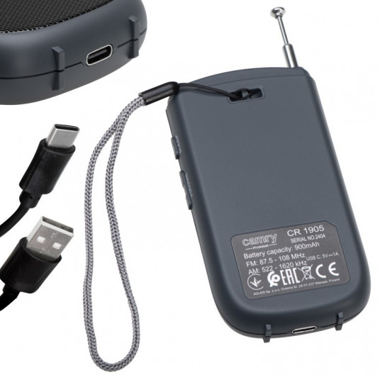 Camry CR-1905 FM/AM USB mini radio