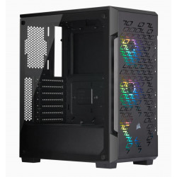 Corsair Airflow Tempered Glass Mid-Tower Smart Case iCUE 220T RGB Side window,  Mid-Tower, Black, Power supply included No, Steel, Tempered Glass