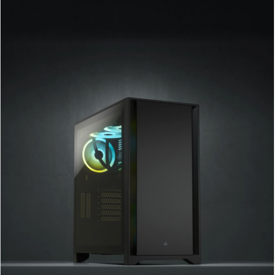 Corsair Tempered Glass Mid-Tower ATX Case 4000D Side window,  Mid-Tower, Black, Power supply included No, Steel, Tempered Glass