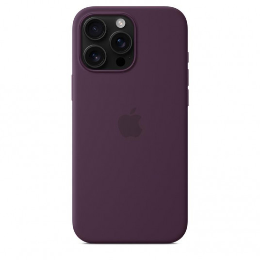 iPhone 16 Pro Max Silicone Case with MagSafe - Plum