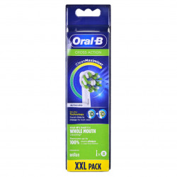 ORAL-B Cross Action EB50-8 (Clean Maximiser) rezerves elektriskās zobu birstes uzgaļi XXL 8 gab. Balts